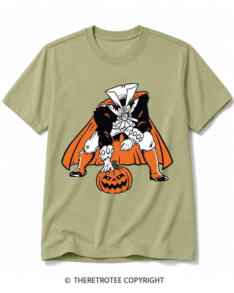 TheRetroTee Headless Horseman Patriots 1970s Cotton T-Shirt