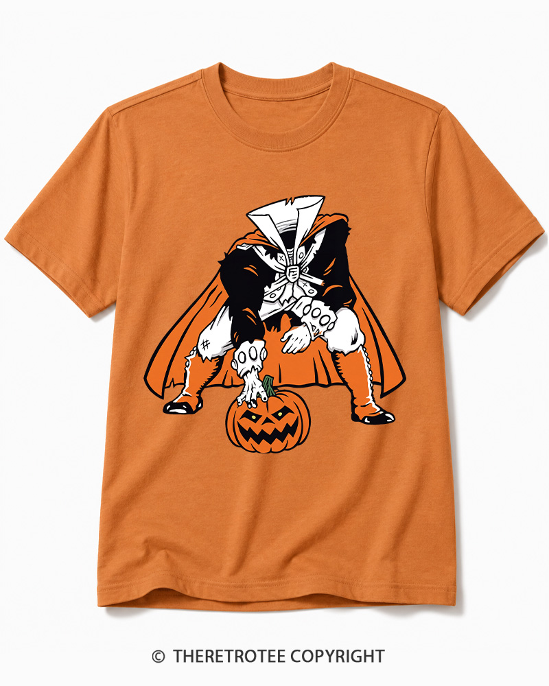 TheRetroTee Headless Horseman Patriots 1970s Cotton T-Shirt