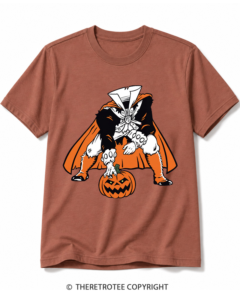 TheRetroTee Headless Horseman Patriots 1970s Cotton T-Shirt