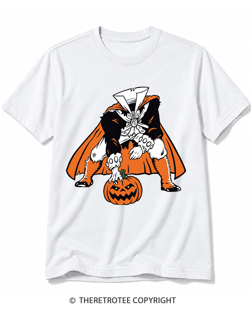 TheRetroTee Headless Horseman Patriots 1970s Cotton T-Shirt