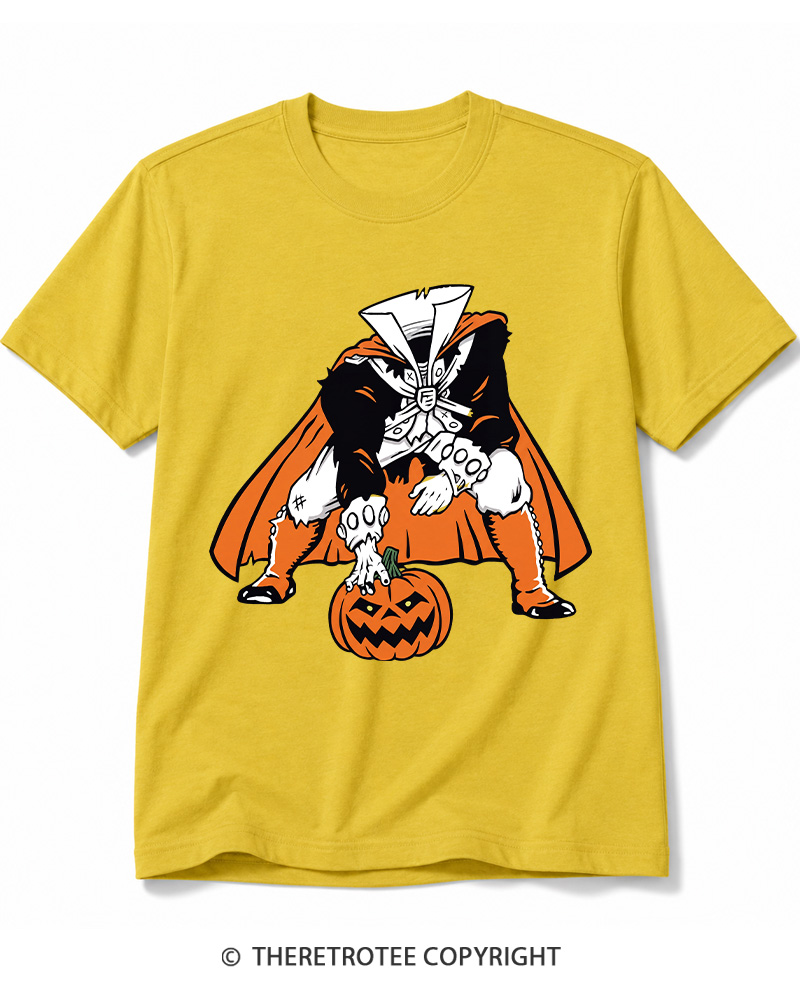 TheRetroTee Headless Horseman Patriots 1970s Cotton T-Shirt