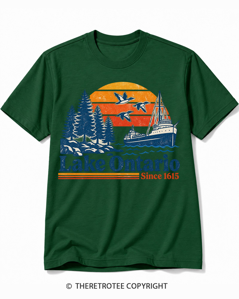 TheRetroTee Lake Ontario 1615 Cotton T-Shirt