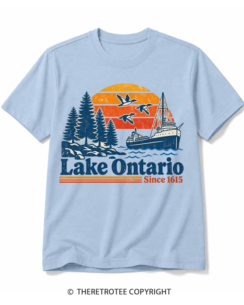 TheRetroTee Lake Ontario 1615 Cotton T-Shirt
