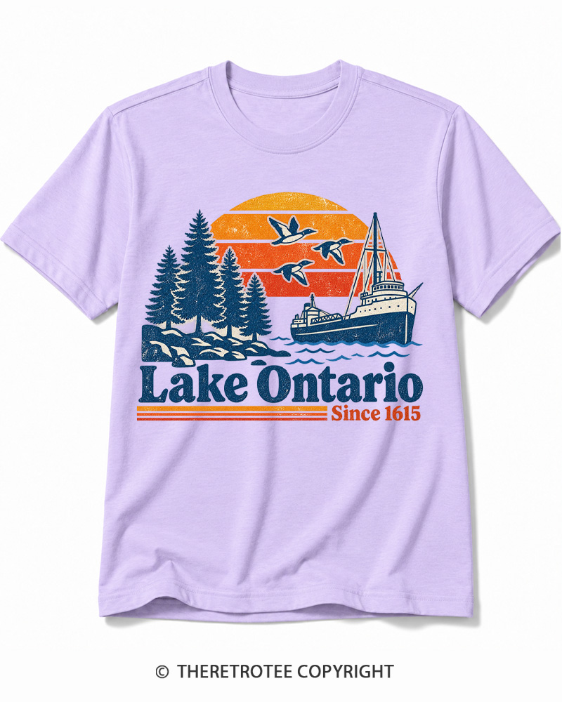 TheRetroTee Lake Ontario 1615 Cotton T-Shirt
