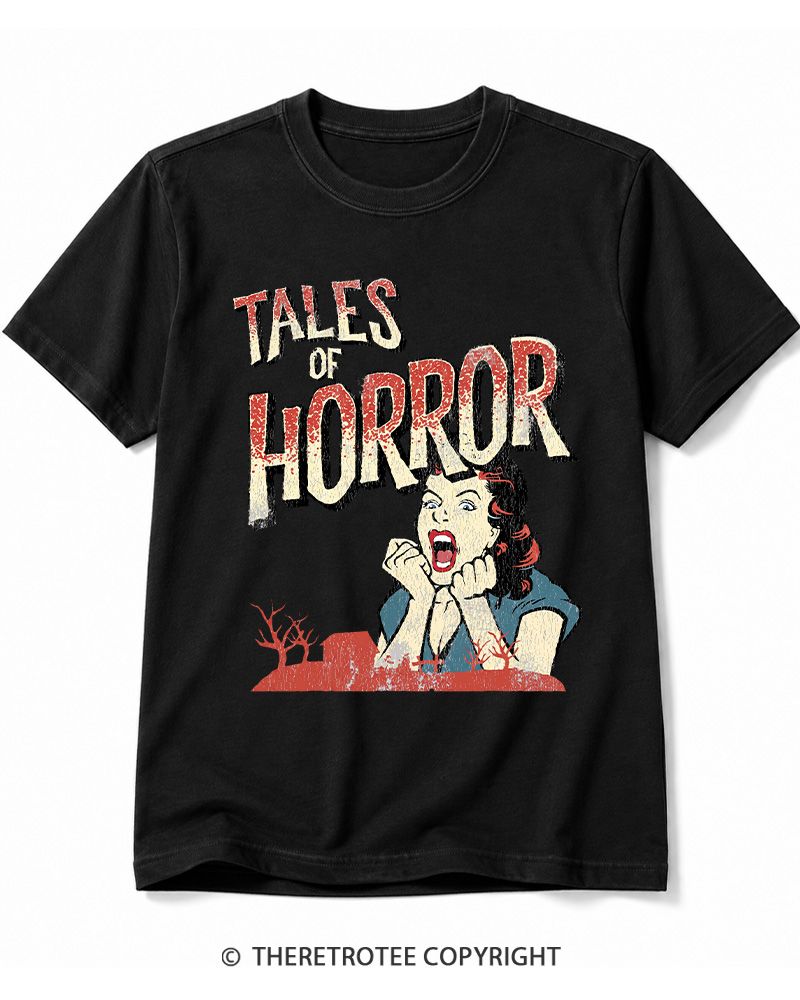 TheRetroTee Horror Movie 1950s Cotton T-Shirt