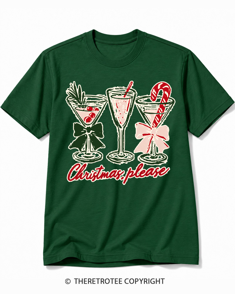 TheRetroTee Christmas Please 1950s Cotton T-Shirt