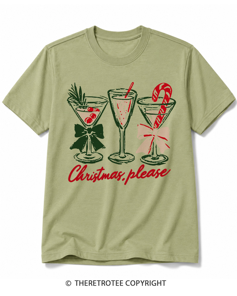 TheRetroTee Christmas Please 1950s Cotton T-Shirt