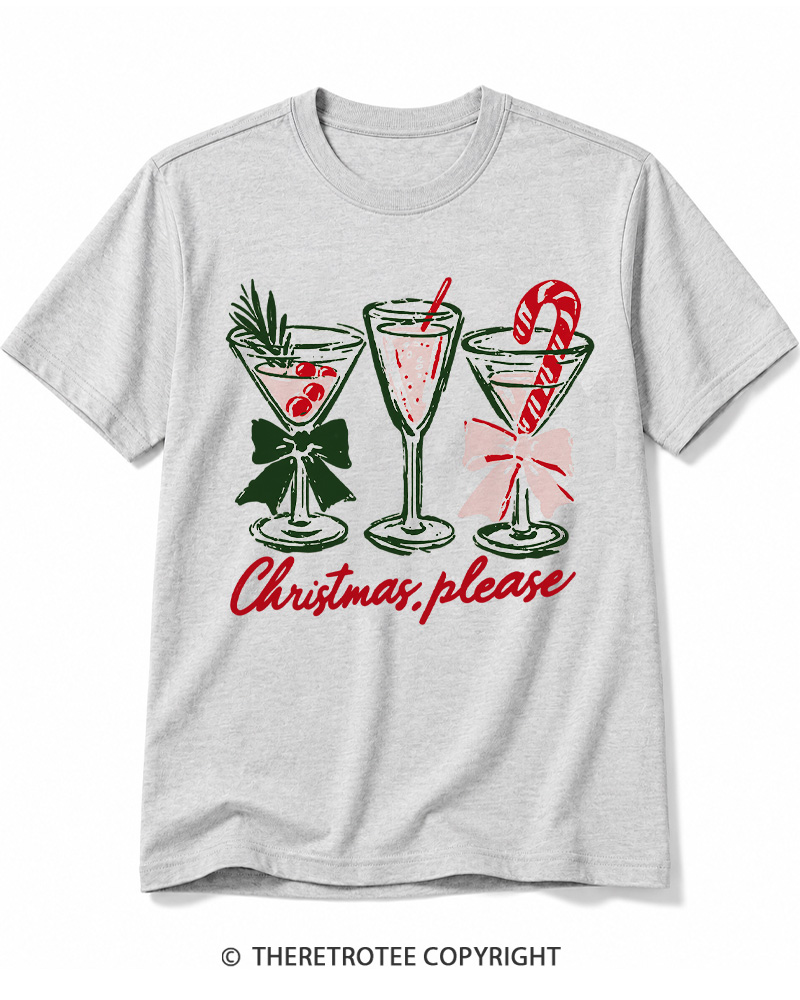 TheRetroTee Christmas Please 1950s Cotton T-Shirt