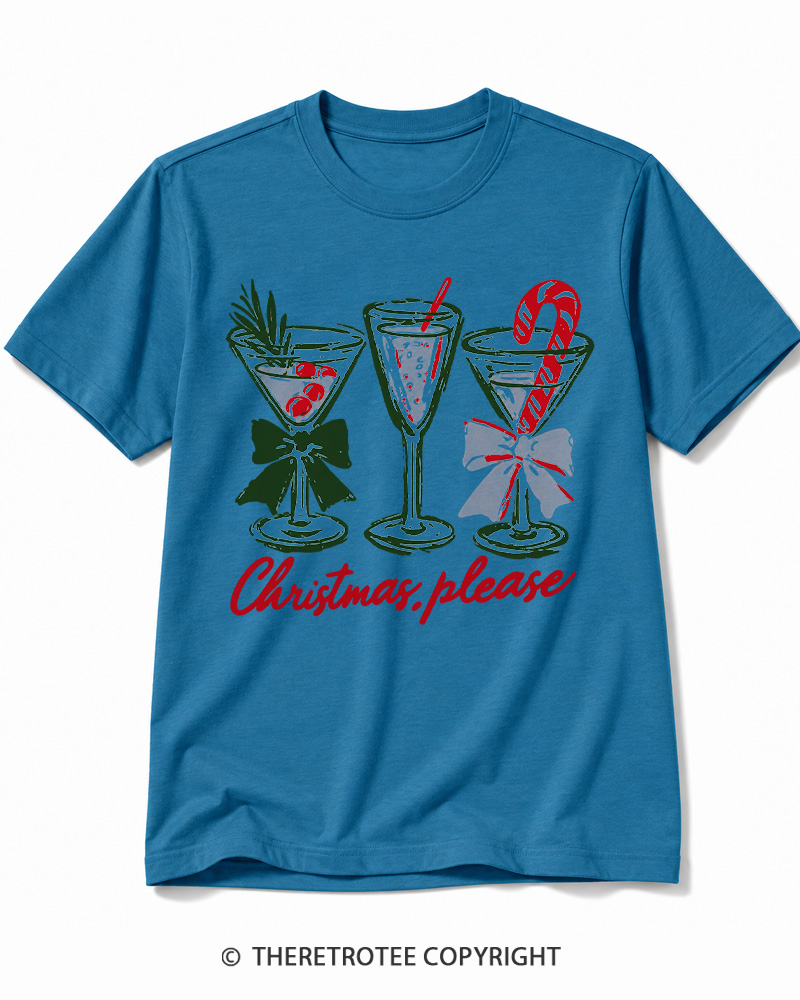 TheRetroTee Christmas Please 1950s Cotton T-Shirt