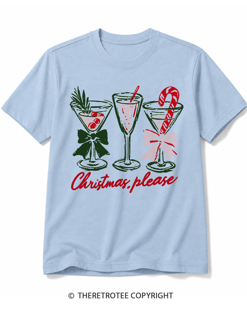 TheRetroTee Christmas Please 1950s Cotton T-Shirt