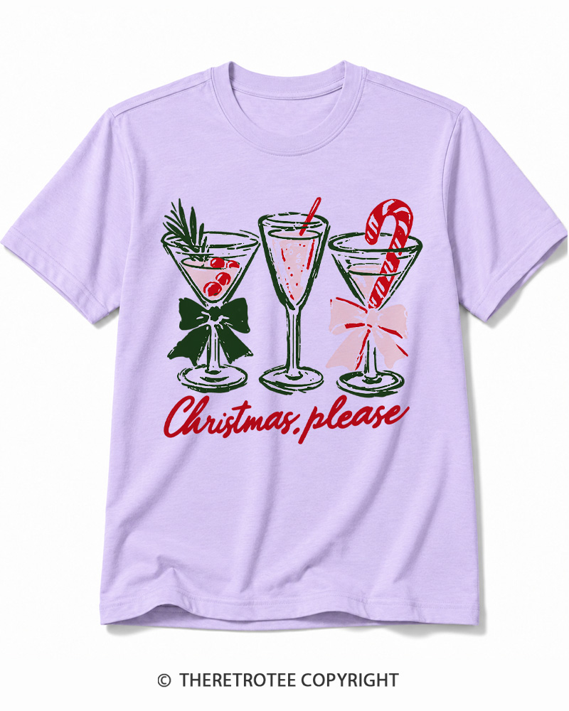 TheRetroTee Christmas Please 1950s Cotton T-Shirt