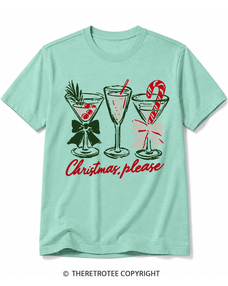 TheRetroTee Christmas Please 1950s Cotton T-Shirt