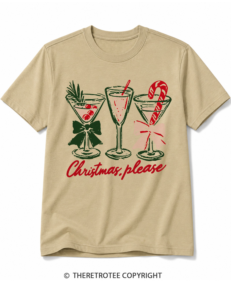 TheRetroTee Christmas Please 1950s Cotton T-Shirt