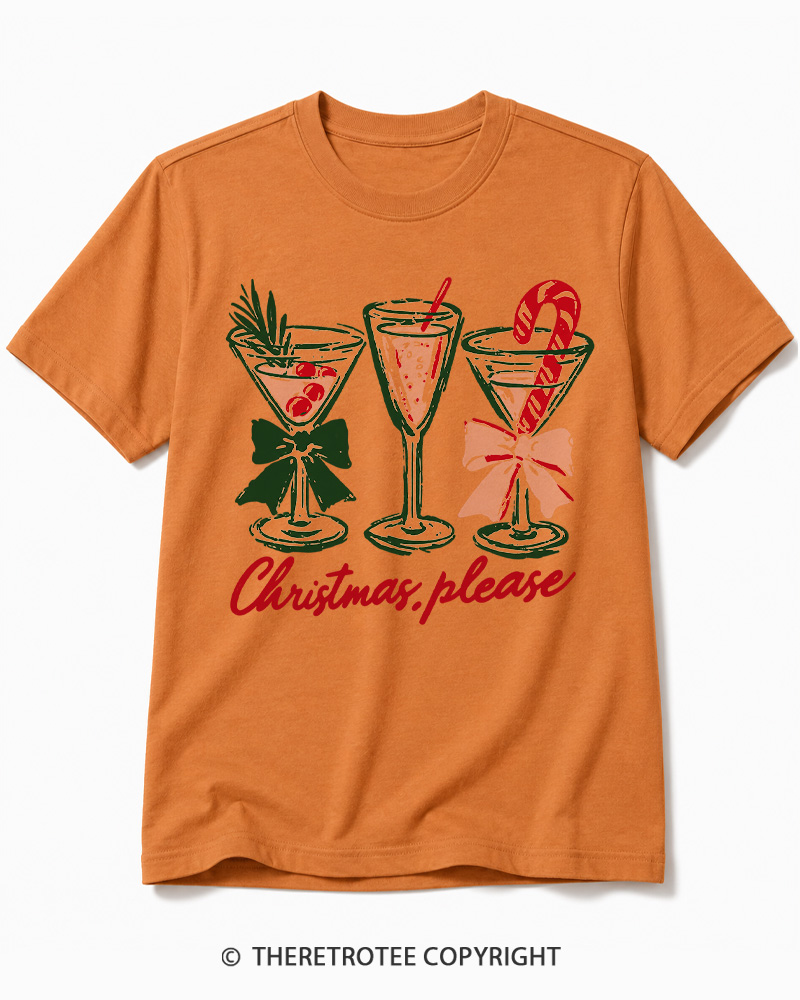 TheRetroTee Christmas Please 1950s Cotton T-Shirt
