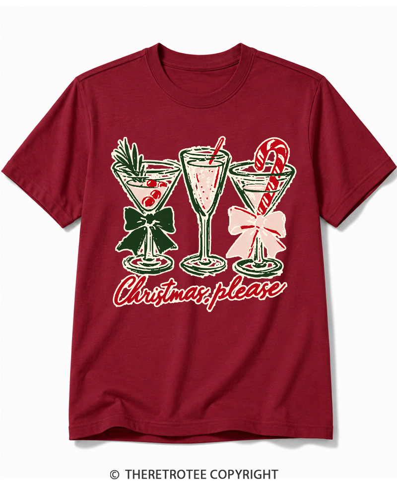 TheRetroTee Christmas Please 1950s Cotton T-Shirt