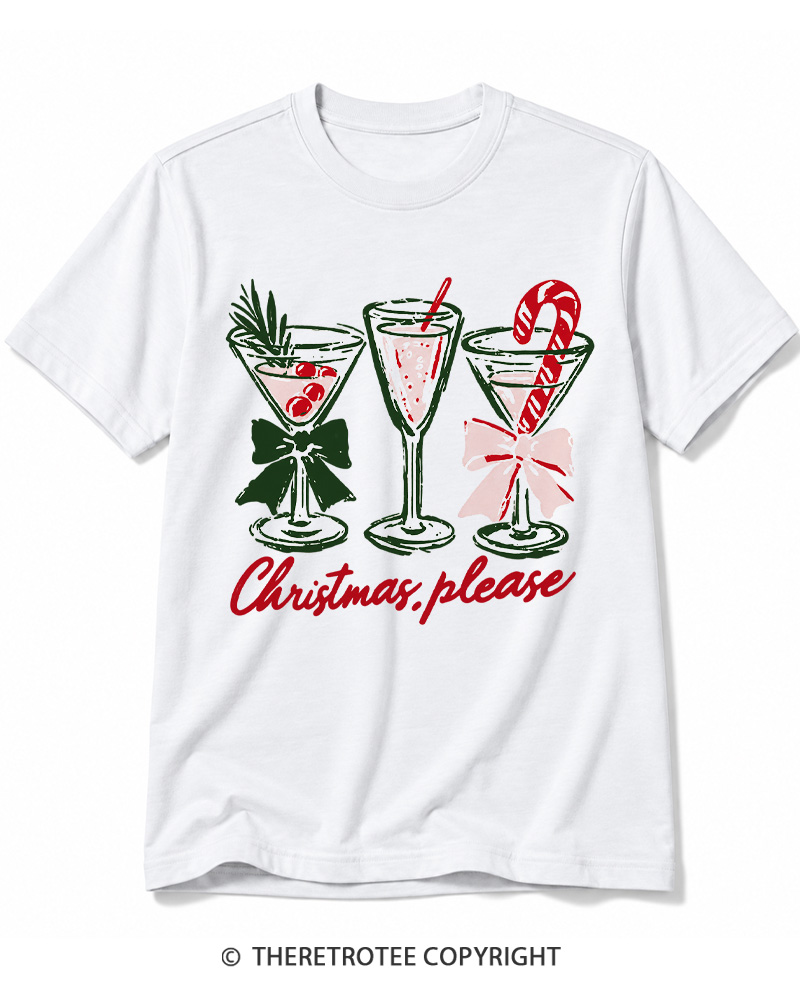 TheRetroTee Christmas Please 1950s Cotton T-Shirt