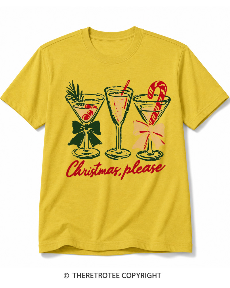 TheRetroTee Christmas Please 1950s Cotton T-Shirt