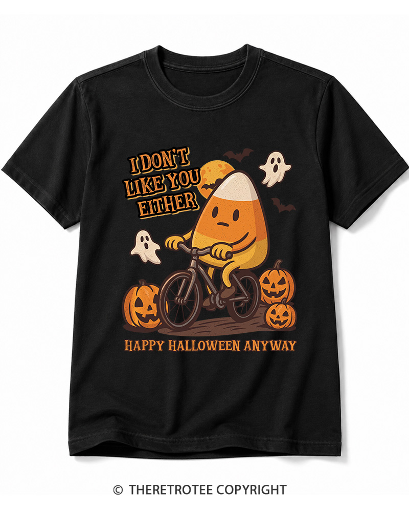 TheRetroTee I Don’t Like You Either 1990s Halloween Cotton T-Shirt