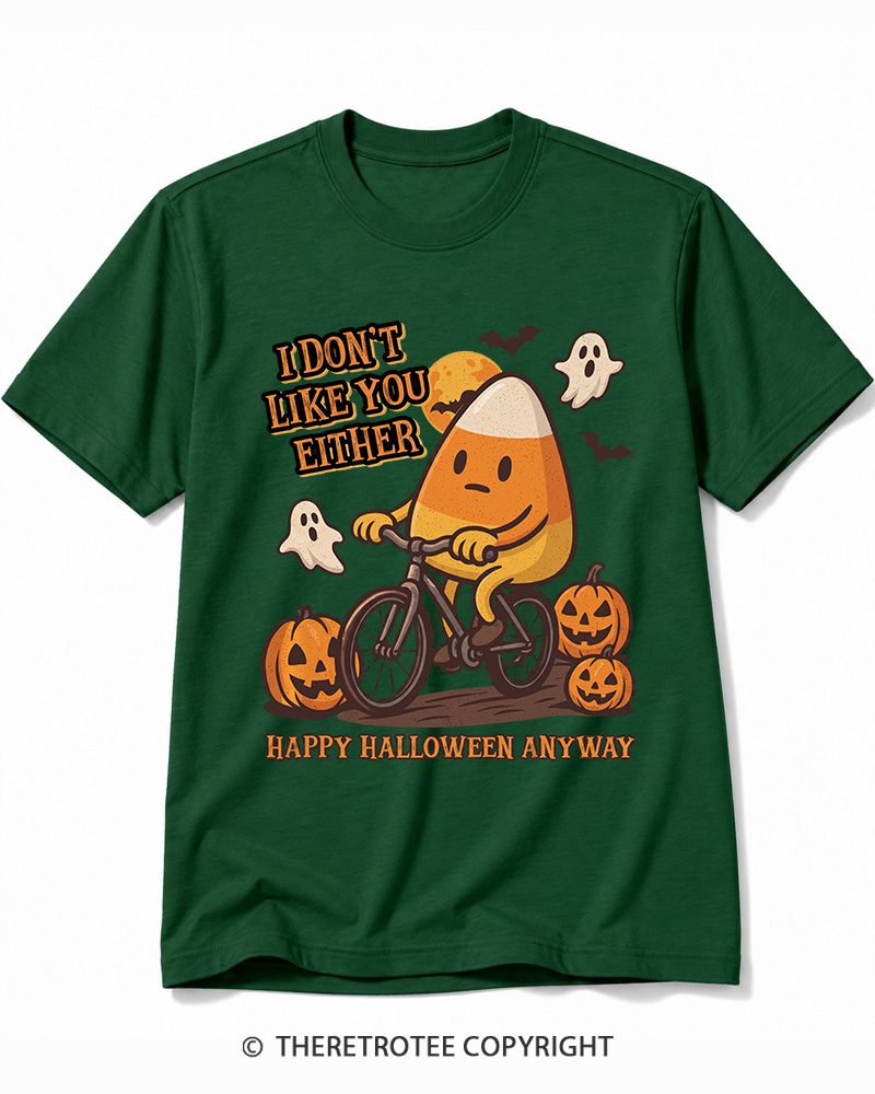 TheRetroTee I Don’t Like You Either 1990s Halloween Cotton T-Shirt