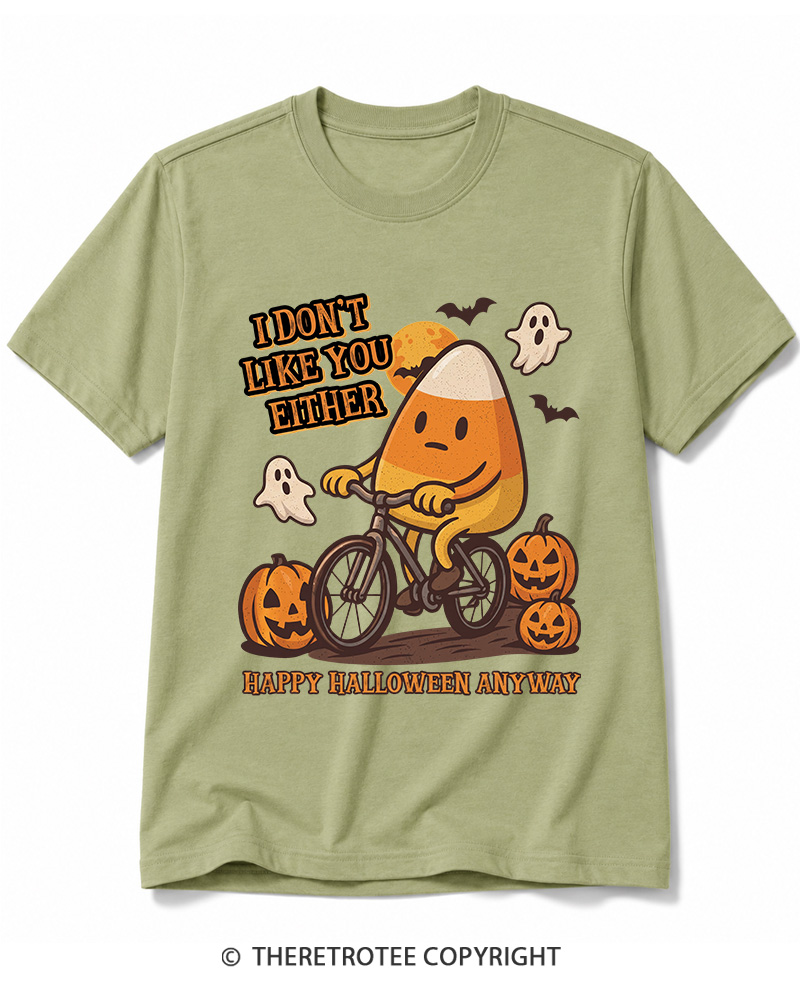 TheRetroTee I Don’t Like You Either 1990s Halloween Cotton T-Shirt