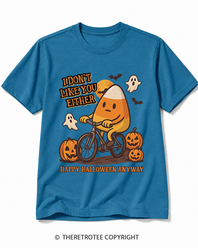 TheRetroTee I Don’t Like You Either 1990s Halloween Cotton T-Shirt