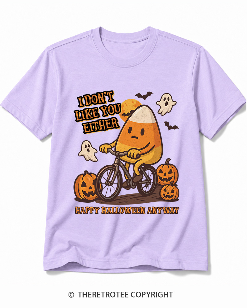 TheRetroTee I Don’t Like You Either 1990s Halloween Cotton T-Shirt