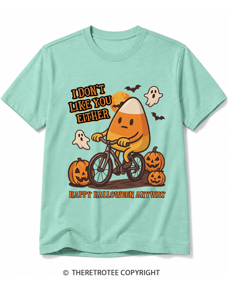 TheRetroTee I Don’t Like You Either 1990s Halloween Cotton T-Shirt
