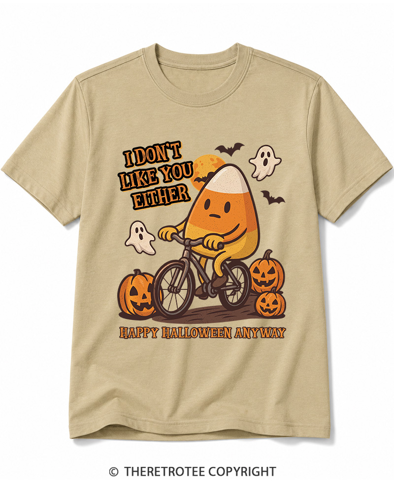 TheRetroTee I Don’t Like You Either 1990s Halloween Cotton T-Shirt