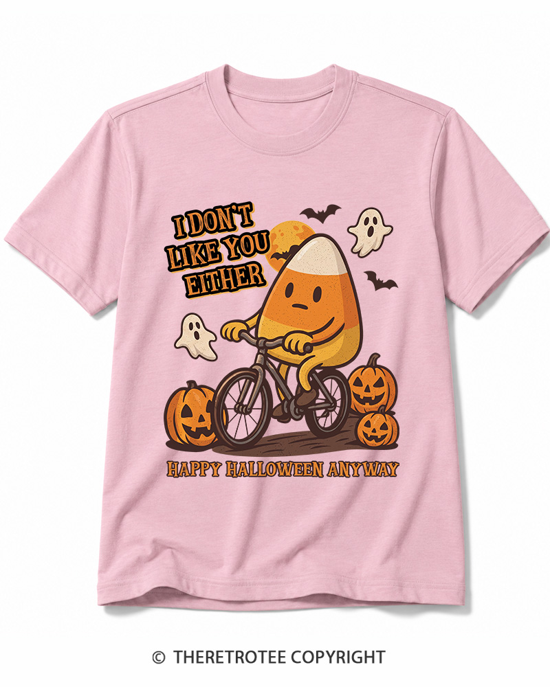 TheRetroTee I Don’t Like You Either 1990s Halloween Cotton T-Shirt