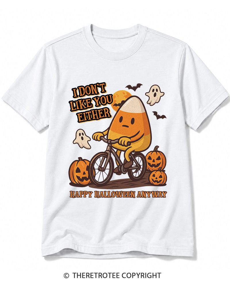 TheRetroTee I Don’t Like You Either 1990s Halloween Cotton T-Shirt