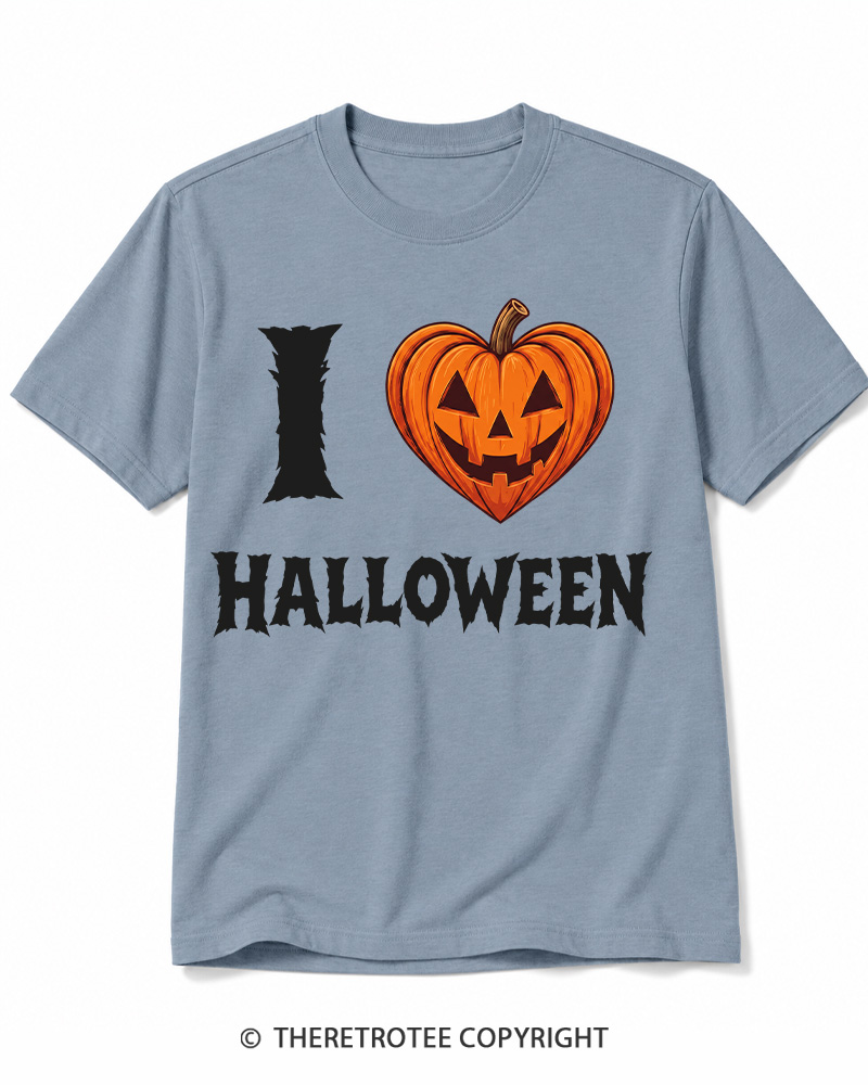 TheRetroTee I Love Halloween 1980s Cotton T-Shirt