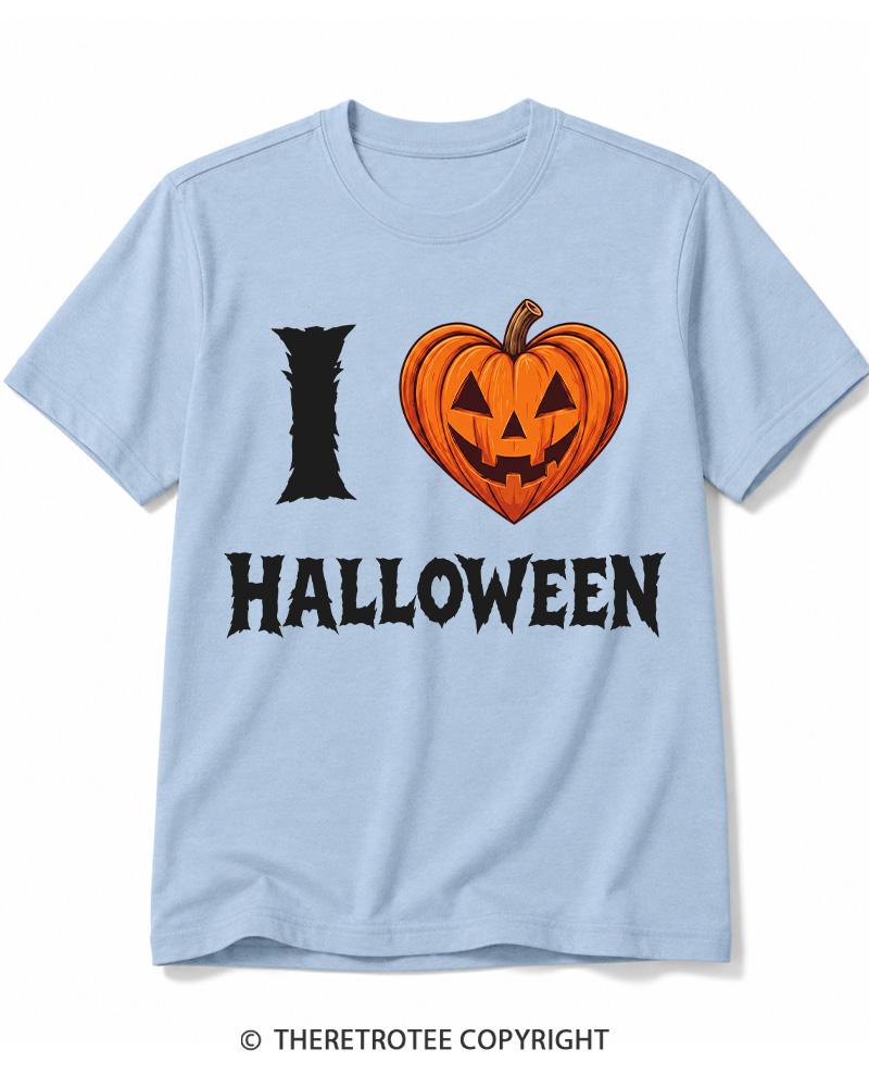 TheRetroTee I Love Halloween 1980s Cotton T-Shirt