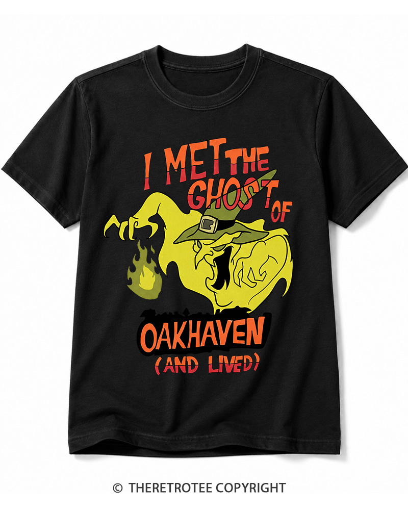TheRetroTee I Met The Ghost Of Oakhaven 1990s Cotton T-Shirt