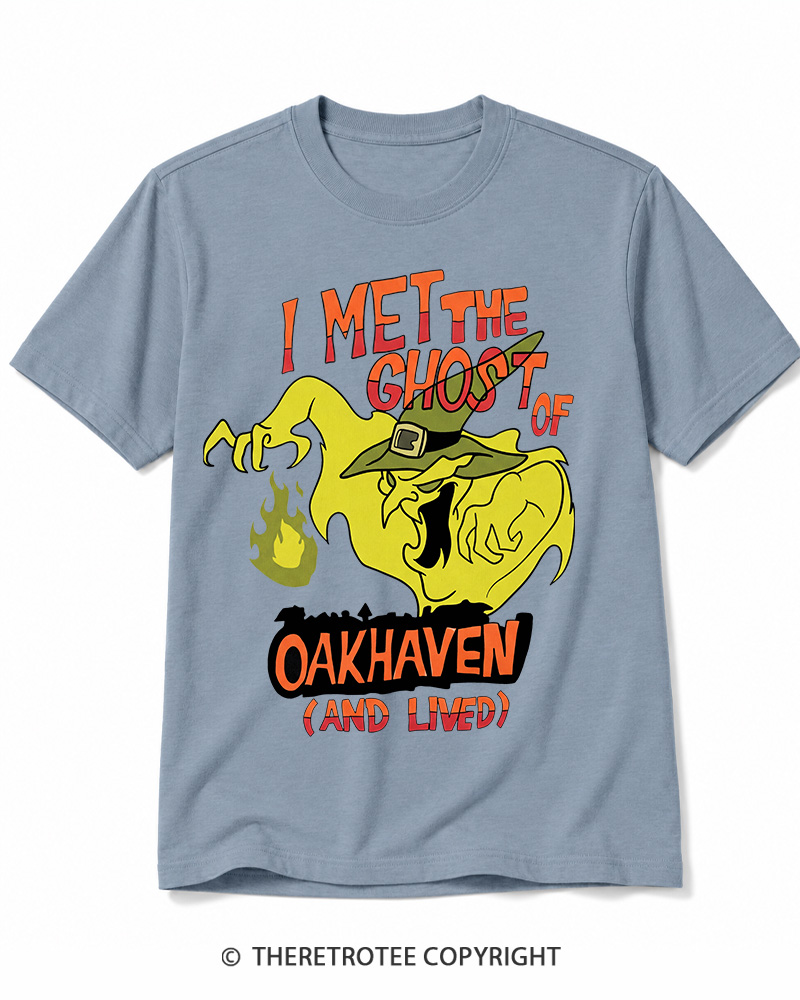 TheRetroTee I Met The Ghost Of Oakhaven 1990s Cotton T-Shirt