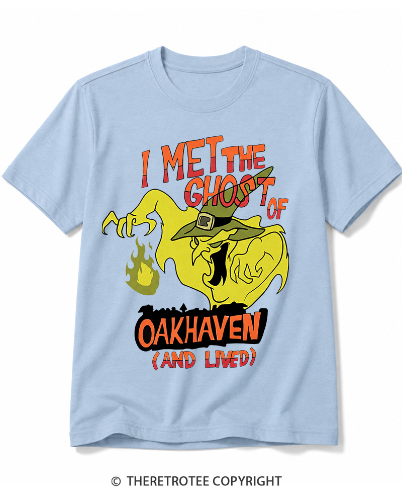 TheRetroTee I Met The Ghost Of Oakhaven 1990s Cotton T-Shirt