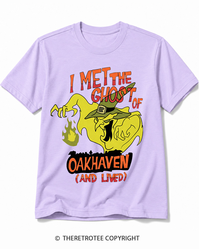 TheRetroTee I Met The Ghost Of Oakhaven 1990s Cotton T-Shirt
