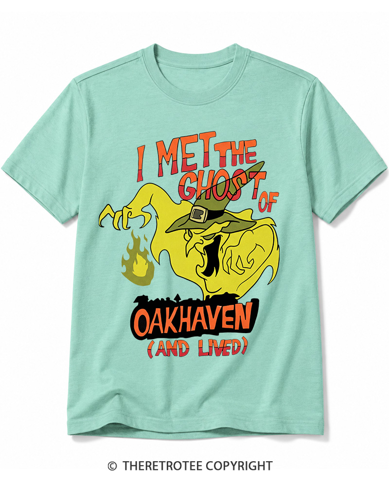 TheRetroTee I Met The Ghost Of Oakhaven 1990s Cotton T-Shirt