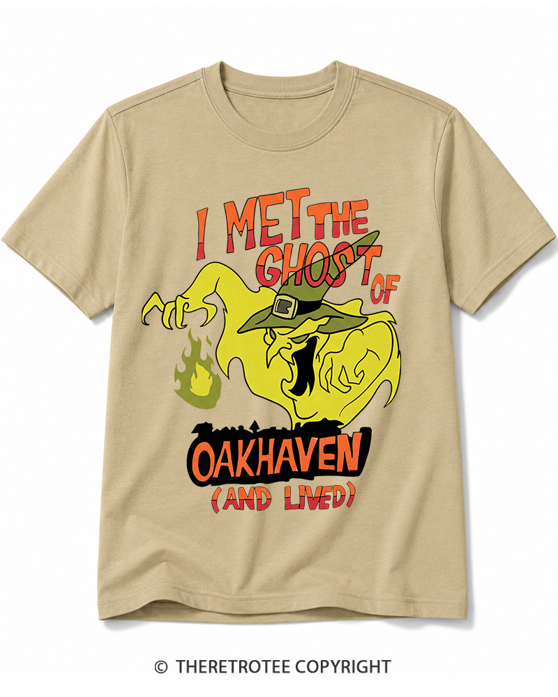 TheRetroTee I Met The Ghost Of Oakhaven 1990s Cotton T-Shirt