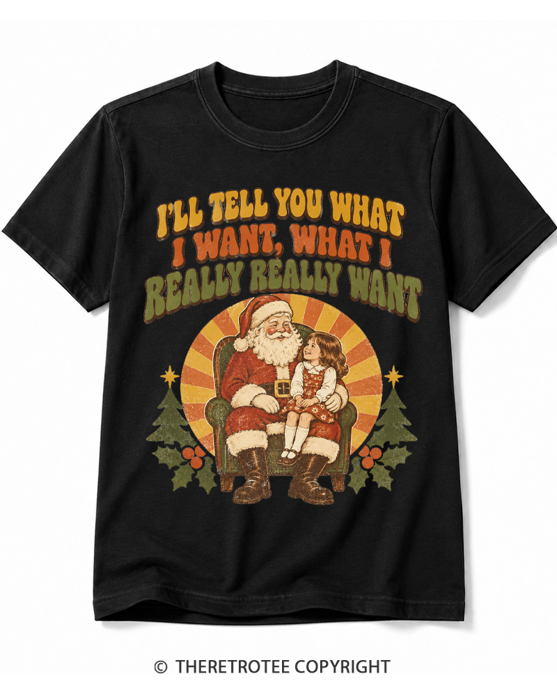 TheRetroTee Tell Me What You Want 1990s Cotton T-Shirt