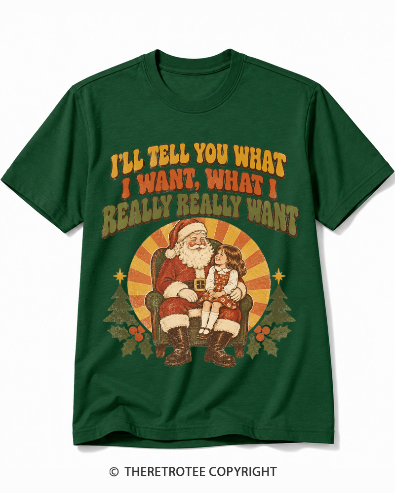TheRetroTee Tell Me What You Want 1990s Cotton T-Shirt