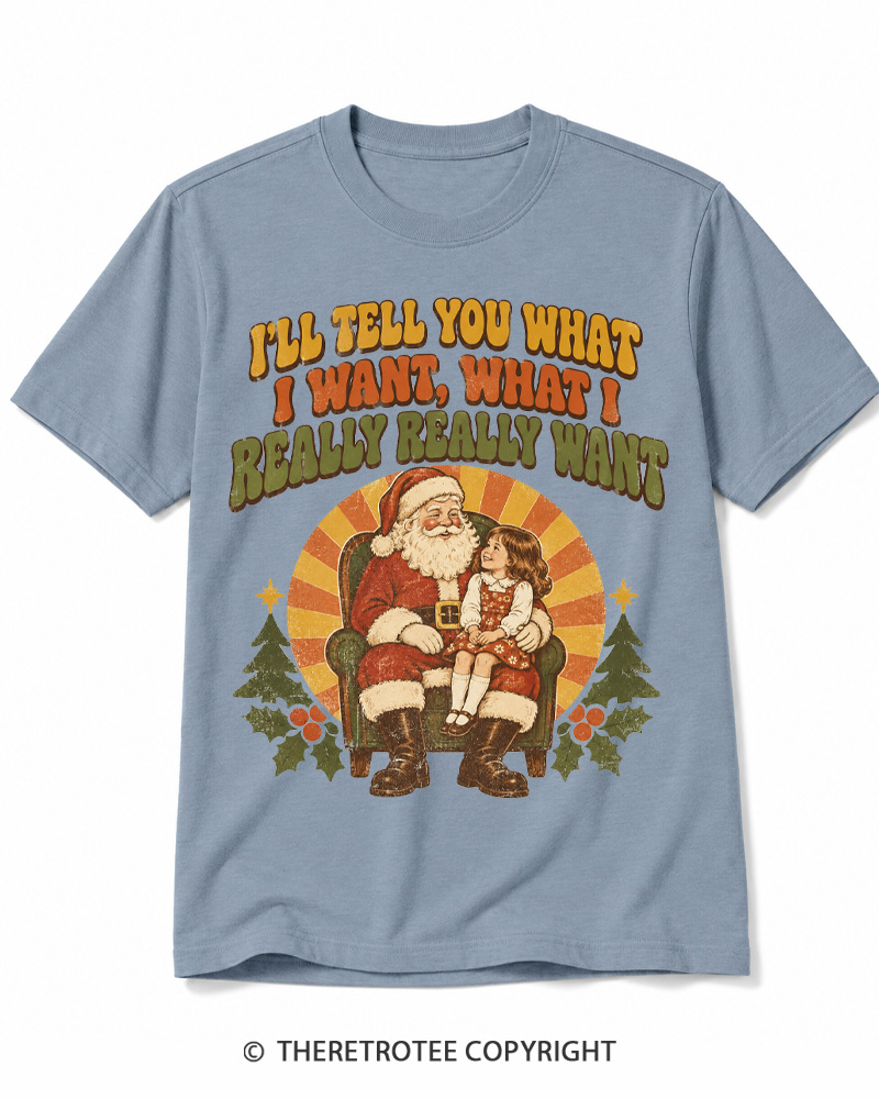 TheRetroTee Tell Me What You Want 1990s Cotton T-Shirt