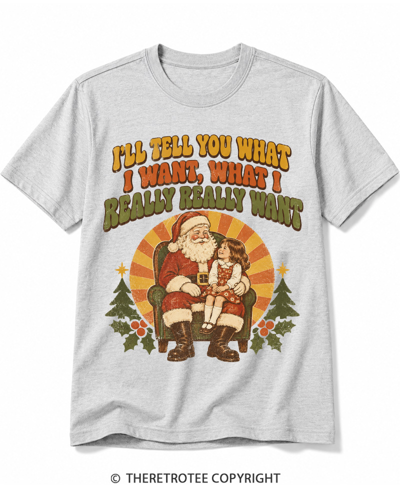 TheRetroTee Tell Me What You Want 1990s Cotton T-Shirt