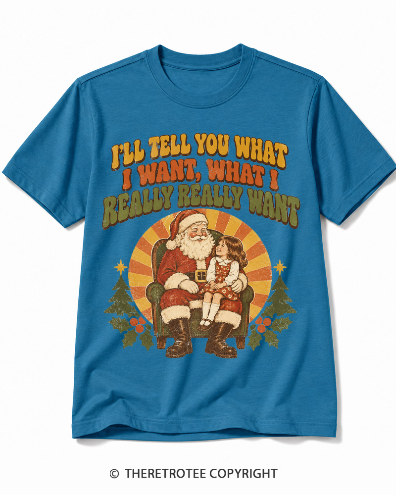 TheRetroTee Tell Me What You Want 1990s Cotton T-Shirt