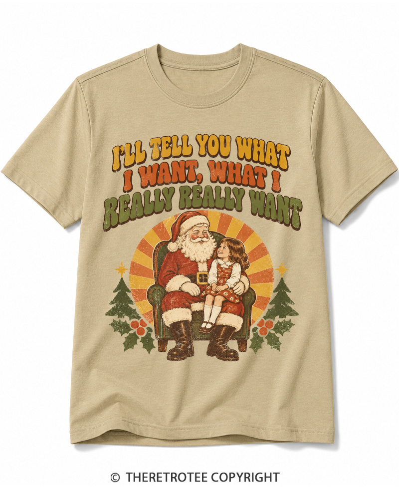 TheRetroTee Tell Me What You Want 1990s Cotton T-Shirt