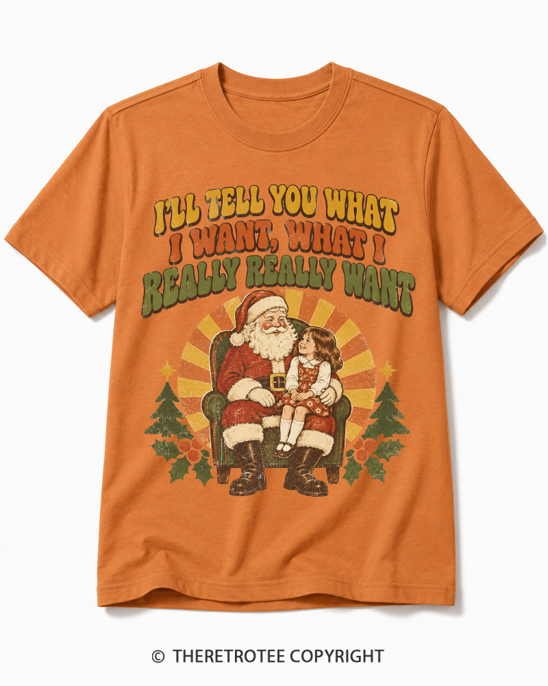 TheRetroTee Tell Me What You Want 1990s Cotton T-Shirt