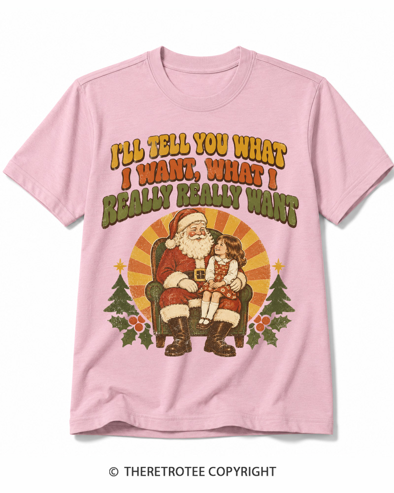 TheRetroTee Tell Me What You Want 1990s Cotton T-Shirt