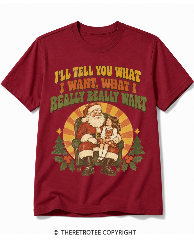 TheRetroTee Tell Me What You Want 1990s Cotton T-Shirt