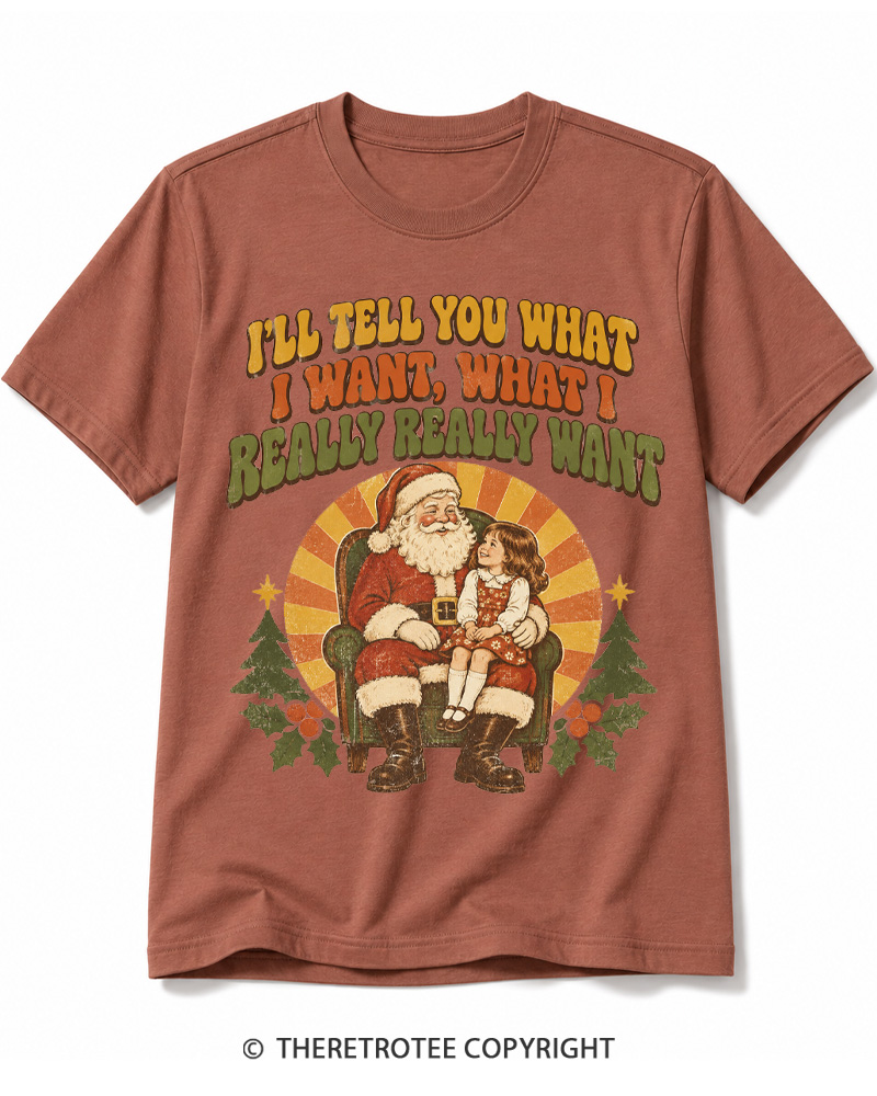 TheRetroTee Tell Me What You Want 1990s Cotton T-Shirt