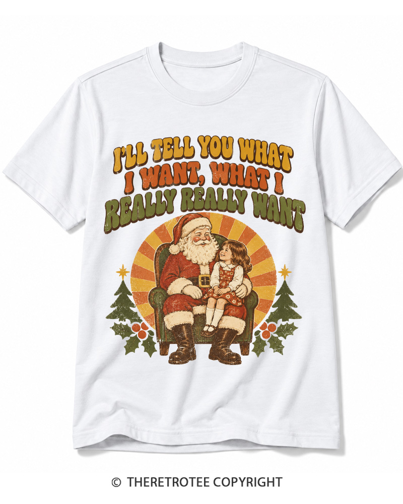 TheRetroTee Tell Me What You Want 1990s Cotton T-Shirt