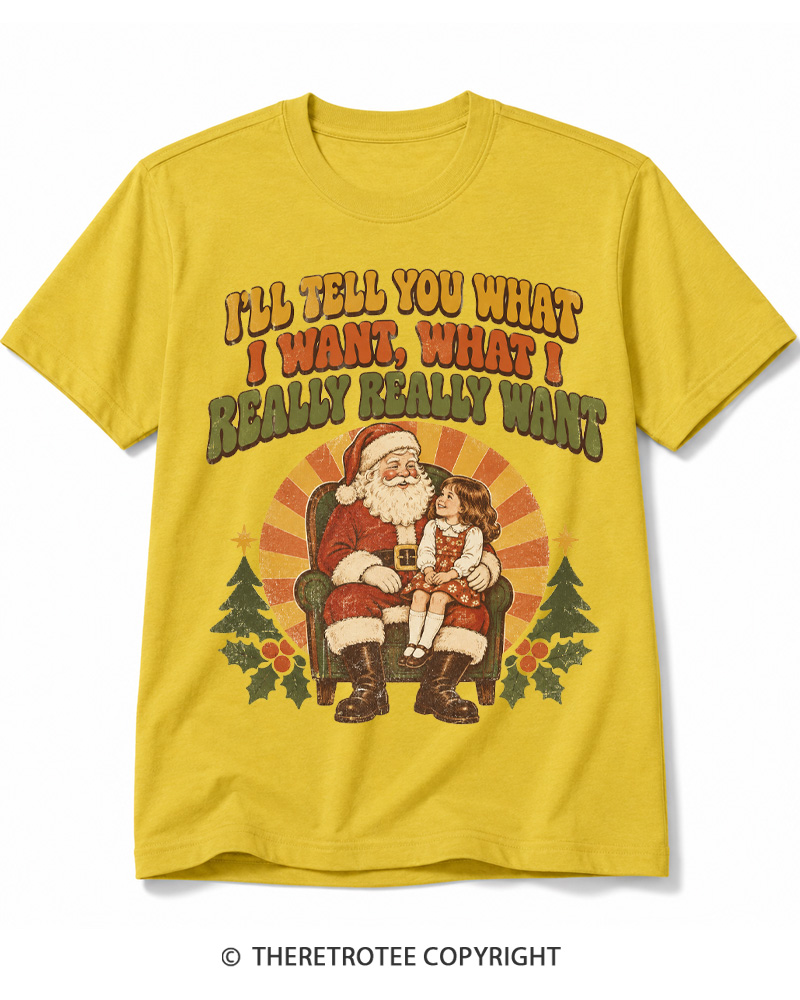 TheRetroTee Tell Me What You Want 1990s Cotton T-Shirt